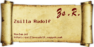 Zsilla Rudolf névjegykártya